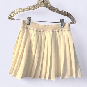 White pleated tennis skirt, size small, lightly worn